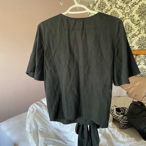 Vetta Wrap Top black NWOT - Picture 9 of 11